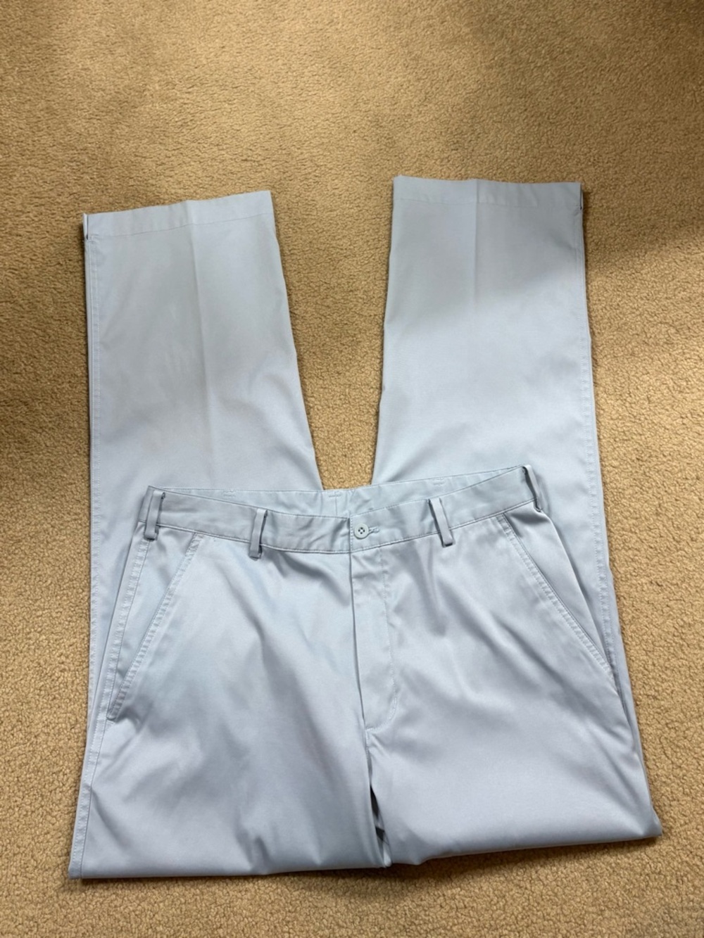 Nike Men's Light Blue Straight Leg Dri-Fit Golf Pants